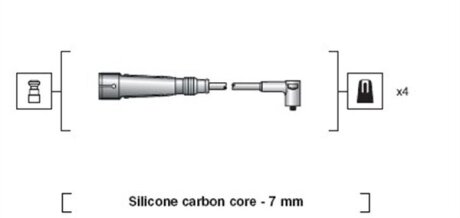 Провода высоковольтные, комплект MAGNETI MARELLI 941318111123