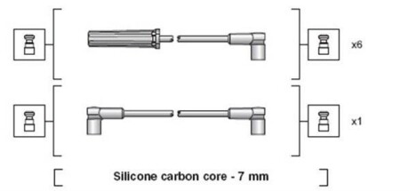 Провода высоковольтные, комплект MAGNETI MARELLI 941318111136