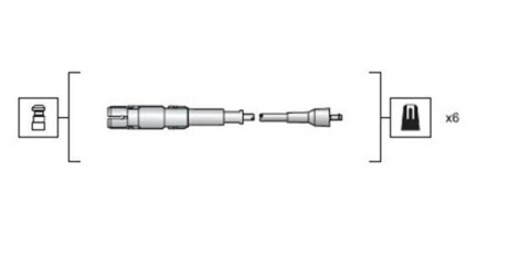 Провода высоковольтные, комплект MAGNETI MARELLI 941318111149