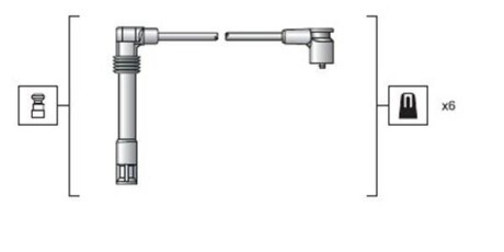 Провода высоковольтные, комплект MAGNETI MARELLI 941318111162