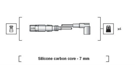 Провода высоковольтные, комплект MAGNETI MARELLI 941318111163