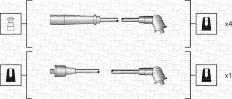 Провода высоковольтные, комплект MAGNETI MARELLI 941318111185