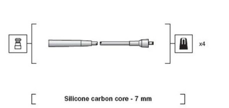 Провода высоковольтные, комплект MAGNETI MARELLI 941318111226