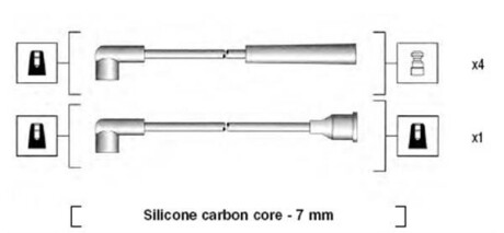 Провода высоковольтные, комплект MAGNETI MARELLI 941325120904