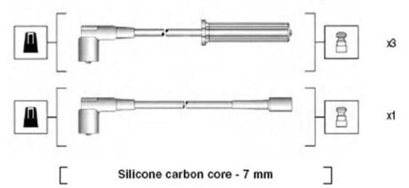 Провода высоковольтные, комплект MAGNETI MARELLI 941365030926