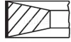 Кольца поршневые на 1 цилиндр, комплект MAHLE / KNECHT 001 RS 11114 0N0 (фото 1)