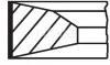 Кільця поршневі MB Sprinter OM642 (83.00mm/STD) (2-2-2) (на 1 поршень) MAHLE / KNECHT 005 23 N0 (фото 2)