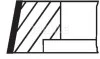 Кільця поршневі Fiat Ducato 1.9TD 89-02 (82.60mm/STD) (3-2-3) MAHLE / KNECHT 009 25 N0 (фото 3)