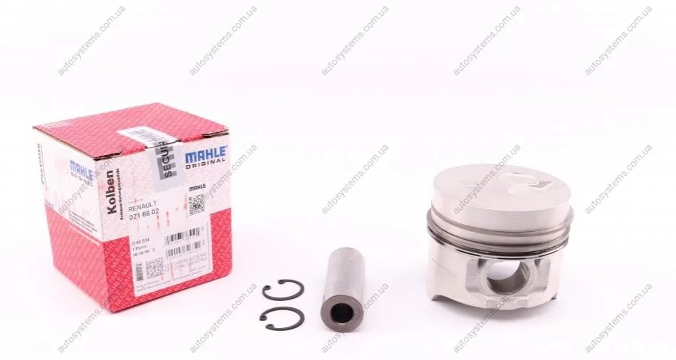 Поршень Renault Kangoo 1.9D 97- (80.51mm/+0,50) MAHLE / KNECHT 021 66 02 (фото 1)