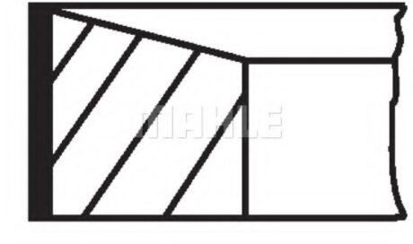 Кільця япоршневі MAHLE / KNECHT 021RS001150N2