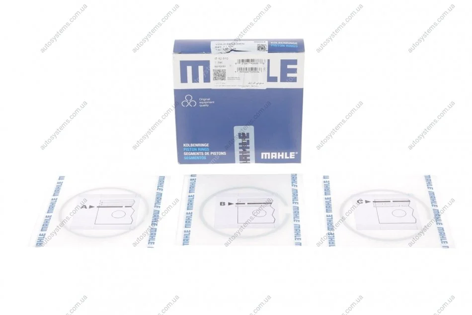 Кольца поршневые, комплект MAHLE / KNECHT 030 31 N0 (фото 1)