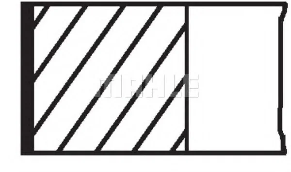 Кольца поршневые, комплект MAHLE / KNECHT 030 61 N2 (фото 1)