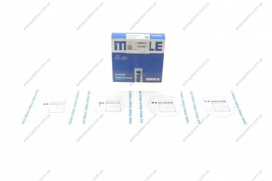 Кільця поршневі,комплект MAHLE / KNECHT 030 82 N0 (фото 1)