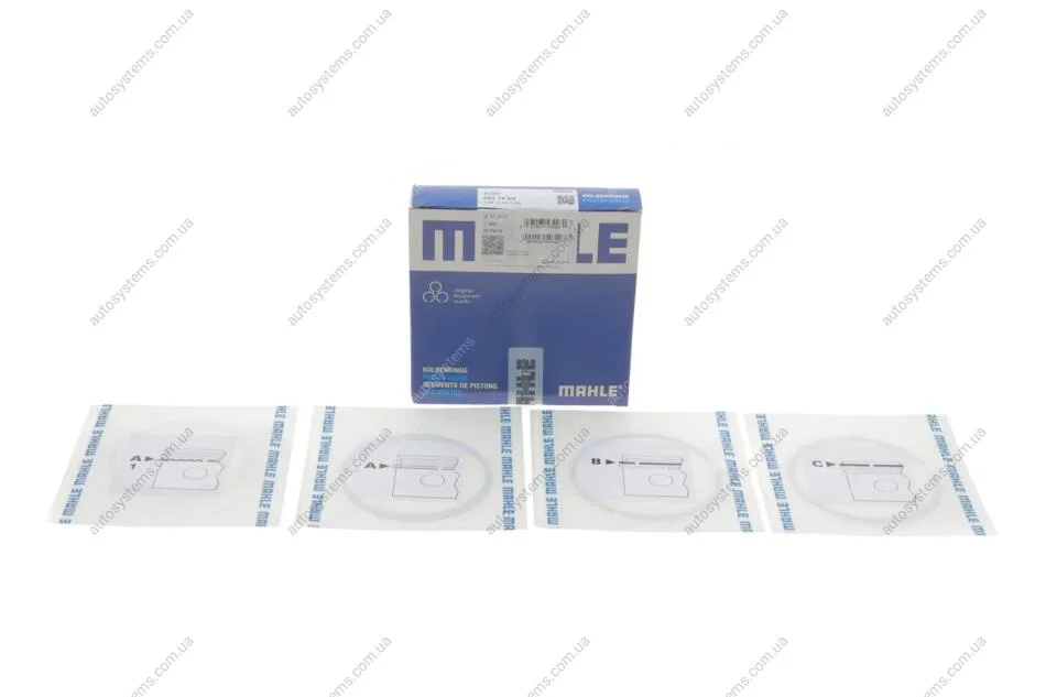 Кільця поршневі VW Caddy/Passat/Golf 1.6/1.8/2.2i 83-99 (81.51mm/+0.5) (1.5-1.75-3) MAHLE / KNECHT 034 74 N2 (фото 1)