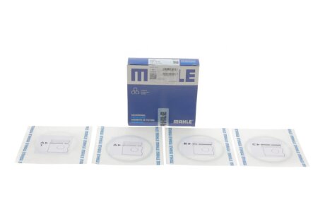 Кільця поршневі VW Caddy/Passat/Golf 1.6/1.8/2.2i 83-99 (81.51mm/+0.5) (1.5-1.75-3) MAHLE / KNECHT 034 74 N2 (фото 1)