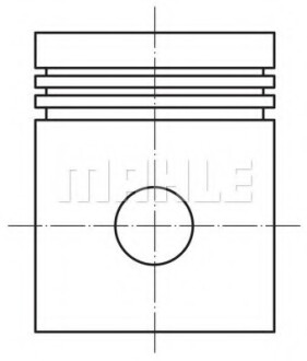 Поршень с кольцами, комплект MAHLE / KNECHT 037 36 00