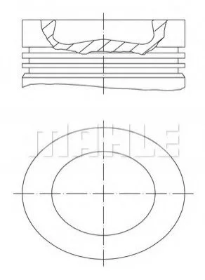 Поршень MAHLE / KNECHT 0385600 (фото 1)