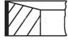 Кольца поршневые на 1 цилиндр, комплект MAHLE / KNECHT 039 RS 00117 0N1 (фото 1)