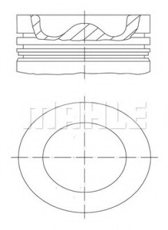 Поршень с кольцами, комплект MAHLE / KNECHT 061 PI 00111 000