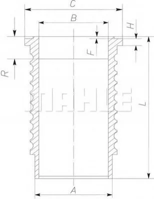 Гільза MAHLE / KNECHT 061WN17 (фото 1)