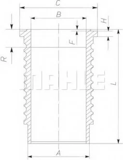 Гільза MAHLE / KNECHT 061WN17