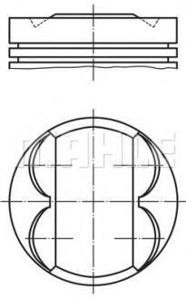 Поршень с кольцами, комплект MAHLE / KNECHT 081 PI 00106 001