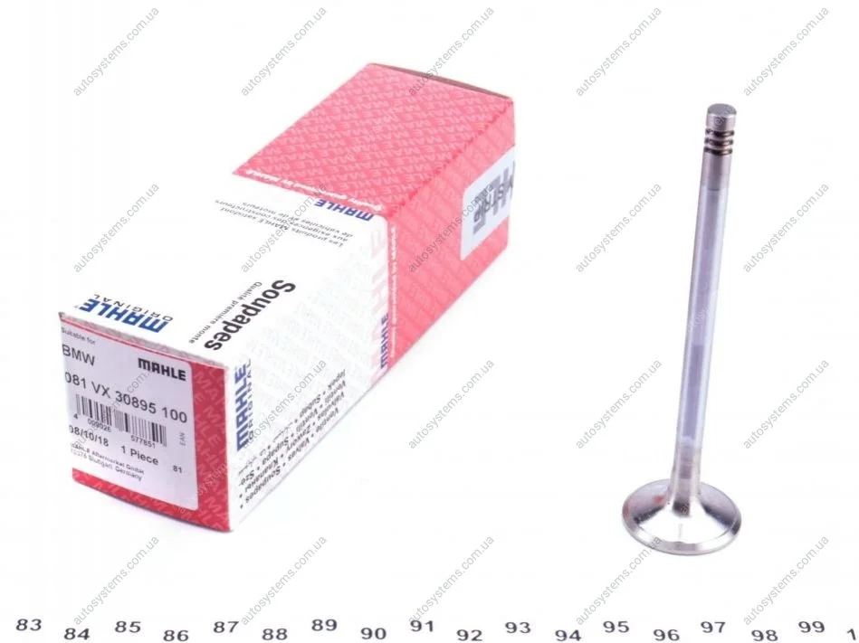 Клапан (впуск/випуск) BMW 3(E46)/5(E60)/6(E63) M47/M57 2.0/3.0D 99-10 (26x6x100) MAHLE / KNECHT 081 VX 30895 100 (фото 1)