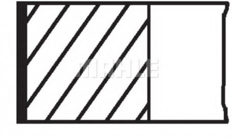 Кільця поршневі Land Rover Range Rover III 02-05/BMW 4.4i (M62 B44) 96-05 (92.0mm/STD) (1.5-1.5-2) MAHLE / KNECHT 083 12 N0 (фото 1)