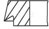 Кольца поршневые на 1 цилиндр, комплект, 0,25мм MAHLE / KNECHT 083 24 N1 (фото 2)