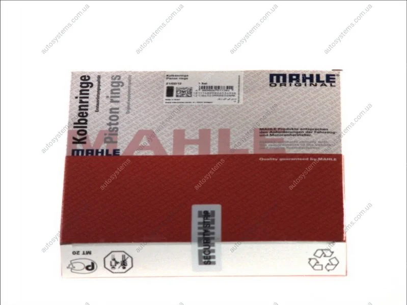 Кільця поршневі,комплект MAHLE / KNECHT 209 50 N0 (фото 1)