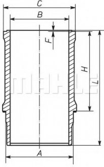 Гільза MAHLE / KNECHT 209WN22