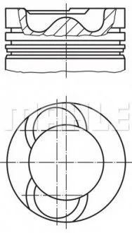 Поршень MAHLE / KNECHT 2136310