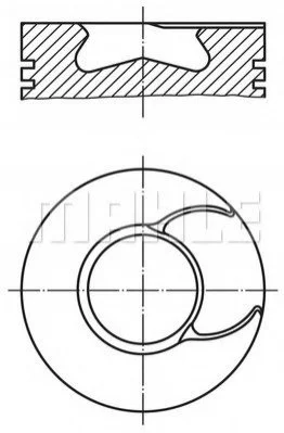 Поршень MAHLE / KNECHT 2136700 (фото 1)