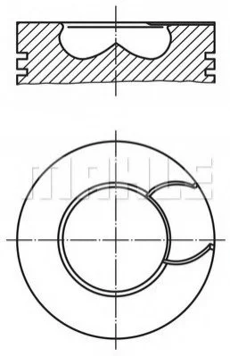Поршень MAHLE / KNECHT 2137000 (фото 1)