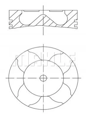 Поршень MAHLE / KNECHT 213PI00102000 (фото 1)