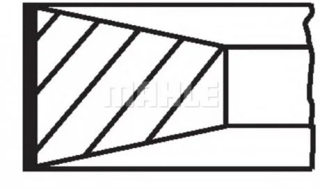 Кольца поршневые MAHLE / KNECHT 22733N0