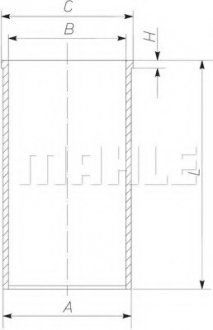 Гильза MAHLE / KNECHT 227WT39