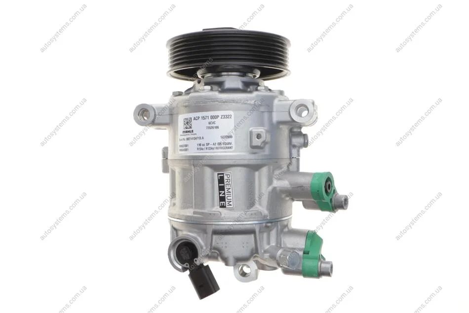 Компресор кондиціонера VW Caddy 1.0-1.4 TSI/2.0 TDI 15-/Crafter 16-/T6 2.0 TDI 15- (d=110mm) (6PK) MAHLE / KNECHT ACP 1571 000P (фото 1)