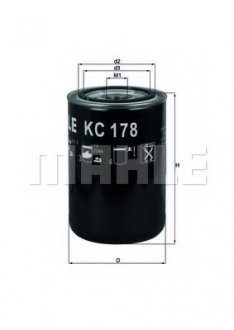 Фильтр топлива MAHLE / KNECHT KC178 (фото 1)