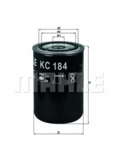 Фільтр палива MAHLE / KNECHT KC184