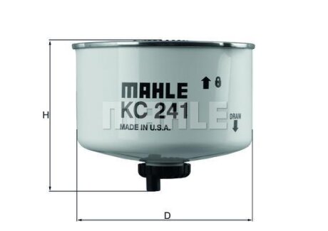 Топливный фильтр MAHLE / KNECHT KC 241D
