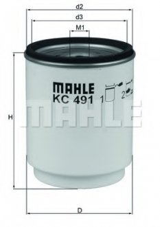 Фільтр палива MAHLE / KNECHT KC491D