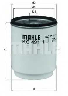 Фільтр палива MAHLE / KNECHT KC491D