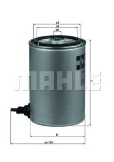 Топливный фильтр MAHLE / KNECHT KC 87D