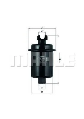 Топливный фильтр MAHLE / KNECHT KL 111 (фото 1)