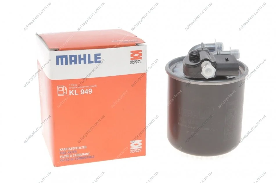 Фільтр паливний MB Sprinter 4,6t 3.0 CDI 09-16/ A-class (W176)/E-class (W212) 11- MAHLE / KNECHT KL 949 (фото 1)