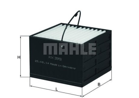 Топливный фильтр MAHLE / KNECHT KX 395