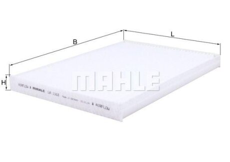 Фильтр салона MAHLE / KNECHT LA 1163