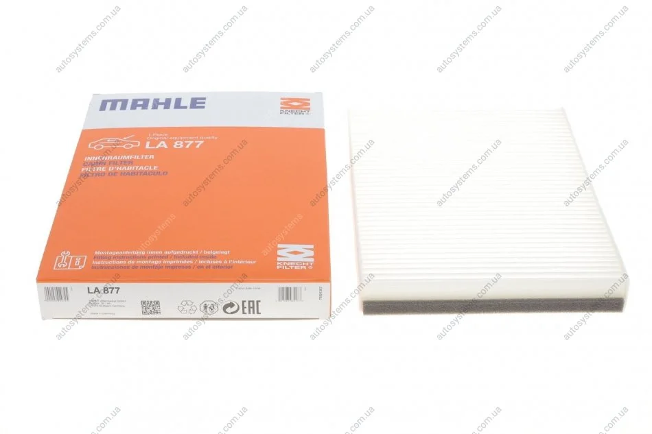 Фильтр салона MAHLE / KNECHT LA877 (фото 1)
