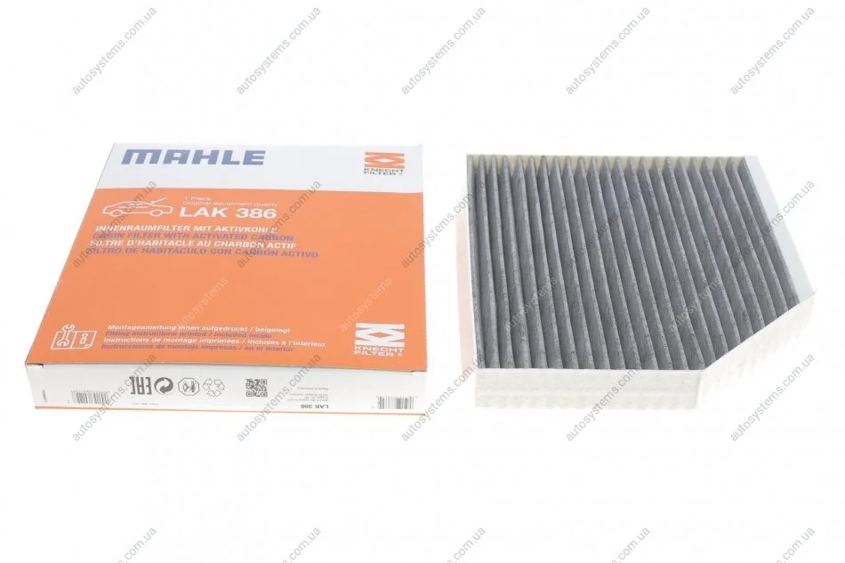 Фільтр салону MAHLE / KNECHT LAK386 (фото 1)